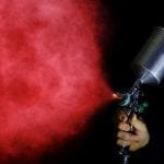 Spray gun coating