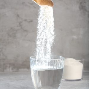 collagen protein powder hydrolyzed spoon